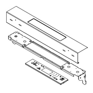 WHIRLPOOL W11128252 RANGE CONTROL PANEL ASSEMBLY (STAINLESS) (GENUINE OEM PART)