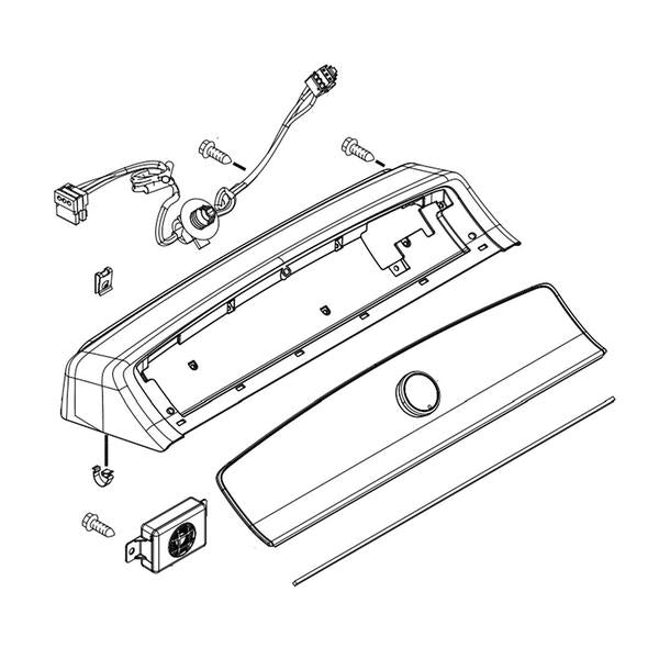 WHIRLPOOL W11135391 WASHER CONTROL PANEL ASSEMBLY (WHITE) (GENUINE OEM PART) - Parts Solution Group