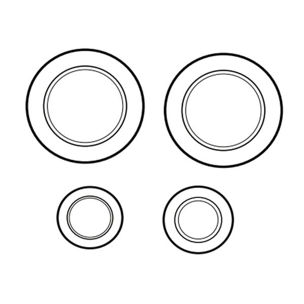 WHIRLPOOL W11161846 RANGE SURFACE BURNER CAP SET (GENUINE OEM PART) - Parts Solution Group