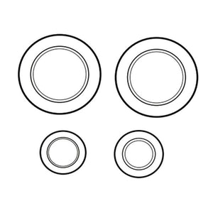 WHIRLPOOL W11161846 RANGE SURFACE BURNER CAP SET (GENUINE OEM PART)