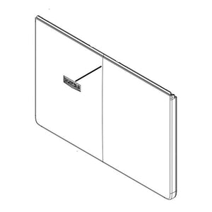 WHIRLPOOL W11166841 DRYER DOOR OUTER PANEL ASSEMBLY (GENUINE OEM PART)