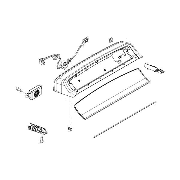 WHIRLPOOL W11169707 WASHER CONTROL PANEL ASSEMBLY (RED) (GENUINE OEM PART)