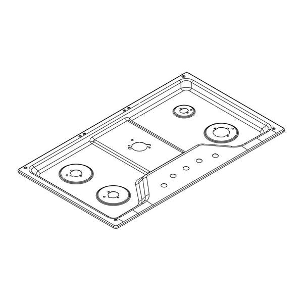 WHIRLPOOL W11170799 COOKTOP MAIN TOP (STAINLESS) (GENUINE OEM PART) - Parts Solution Group