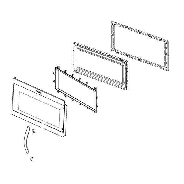 WHIRLPOOL W11173813 DOOR/MW (GENUINE OEM PART) - Parts Solution Group