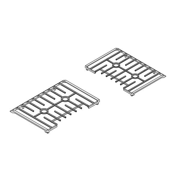 WHIRLPOOL W11175813 RANGE SURFACE BURNER GRATE SET (BLACK) (GENUINE OEM PART) - Parts Solution Group