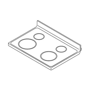 WHIRLPOOL W11178790 RANGE MAIN TOP (WHITE) (GENUINE OEM PART)