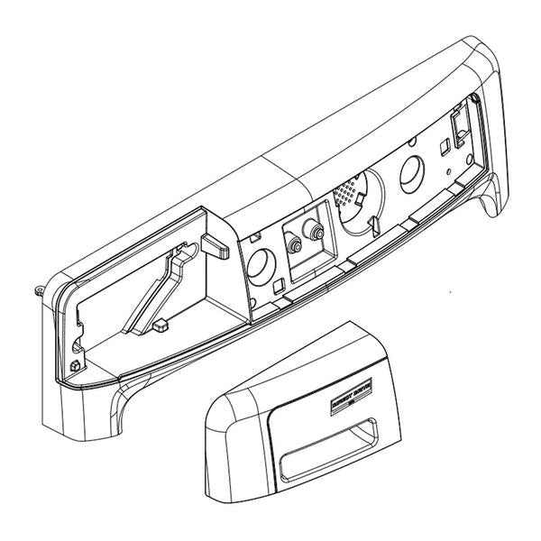 WHIRLPOOL W11218376 WASHER CONTROL PANEL ASSEMBLY (WHITE) (GENUINE OEM PART) - Parts Solution Group