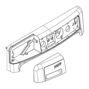 WHIRLPOOL W11218376 WASHER CONTROL PANEL ASSEMBLY (WHITE) (GENUINE OEM PART)