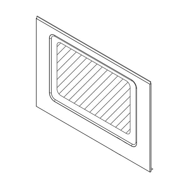 WHIRLPOOL W11219379 RANGE OVEN DOOR OUTER PANEL (STAINLESS) (GENUINE OEM PART) - Parts Solution Group