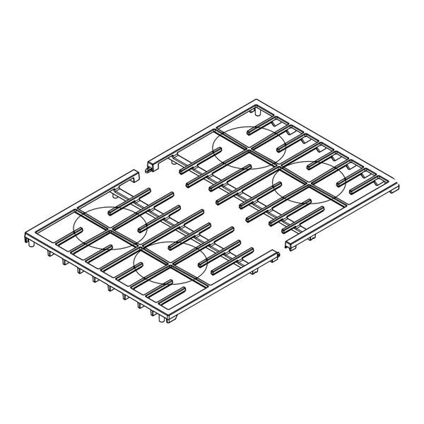 WHIRLPOOL W11241660 RANGE SURFACE BURNER GRATE SET (GENUINE OEM PART) - Parts Solution Group
