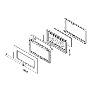 WHIRLPOOL W11243152 DOOR/MW (GENUINE OEM PART)