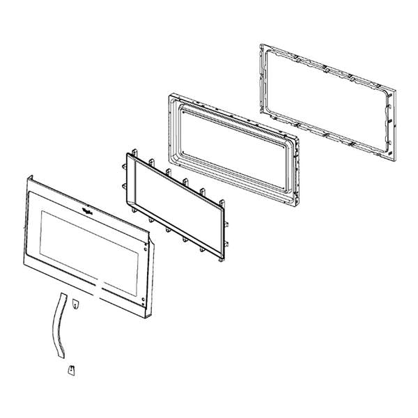 WHIRLPOOL W11247220 DOOR/MW (GENUINE OEM PART) - Parts Solution Group