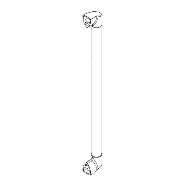 WHIRLPOOL W11254134 REFRIGERATOR DOOR HANDLE (STAINLESS) (GENUINE OEM PART) - Parts Solution Group