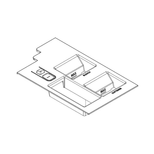 WHIRLPOOL W11318757 WASHER DISPENSER DRAWER INSERT (GENUINE OEM PART) - Parts Solution Group