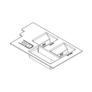 WHIRLPOOL W11318757 WASHER DISPENSER DRAWER INSERT (GENUINE OEM PART)