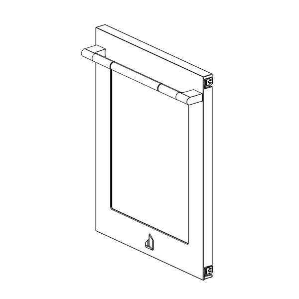 WHIRLPOOL W11360697 BEVERAGE COOLER RIGHT HINGED DOOR ASSEMBLY (GENUINE OEM PART) - Parts Solution Group