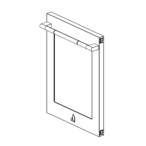 WHIRLPOOL W11360697 BEVERAGE COOLER RIGHT HINGED DOOR ASSEMBLY (GENUINE OEM PART)