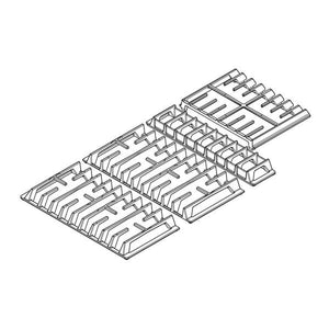 WHIRLPOOL W11369702 COOKTOP BURNER GRATE SET (GENUINE OEM PART)