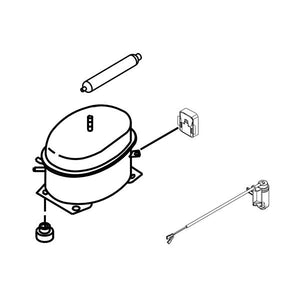 WHIRLPOOL W11370574 REFRIGERATOR COMPRESSOR (GENUINE OEM PART)
