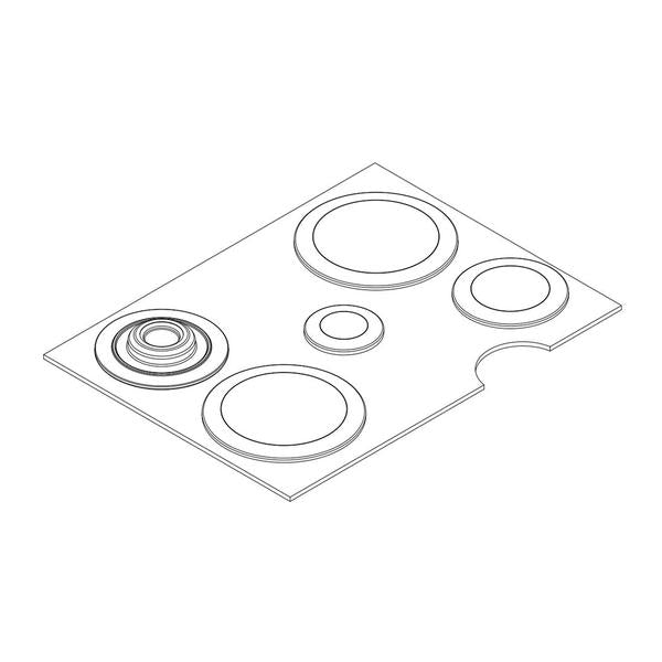 WHIRLPOOL W11379294 COOKTOP BURNER CAP SET (GENUINE OEM PART) - Parts Solution Group