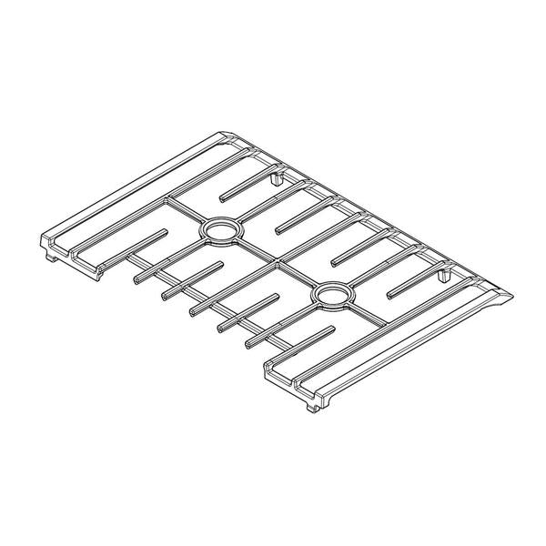 WHIRLPOOL W11381339 RANGE SURFACE BURNER GRATE SET (GENUINE OEM PART) - Parts Solution Group