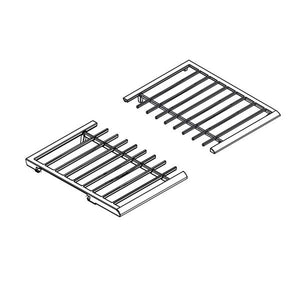 WHIRLPOOL W11381653 RANGE SURFACE BURNER GRATE SET (BLACK) (GENUINE OEM PART)