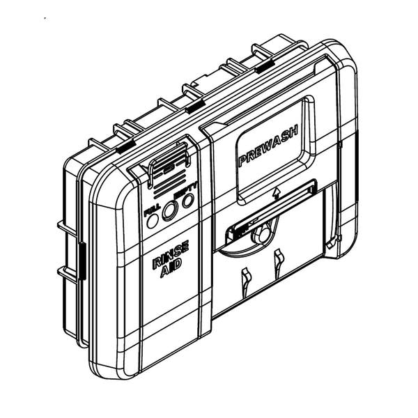 WHIRLPOOL W11412300 DISHWASHER DETERGENT DISPENSER ASSEMBLY (GENUINE OEM PART) - Parts Solution Group