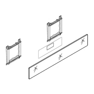 WHIRLPOOL W11430942 RANGE CONTROL PANEL (BLACK) (GENUINE OEM PART)