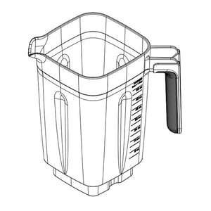 WHIRLPOOL W11433178 BLENDER JAR ASSEMBLY (GENUINE OEM PART)