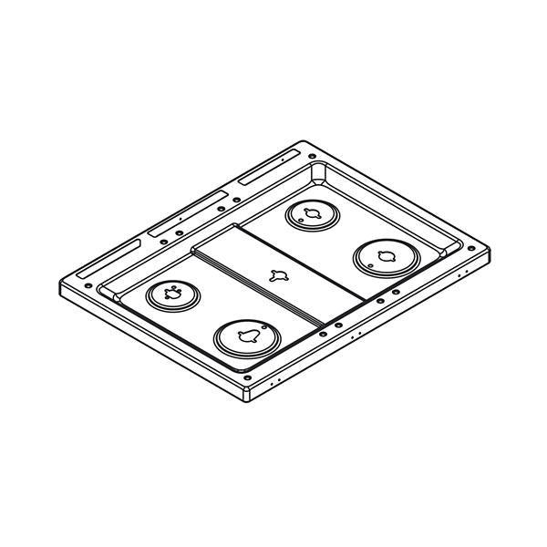 WHIRLPOOL W11445310 RANGE MAIN TOP (GENUINE OEM PART)