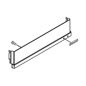 WHIRLPOOL W11449385 REFRIGERATOR MACHINE COMPARTMENT GRILLE (BLACK AND STAINLESS) (GENUINE OEM PART)