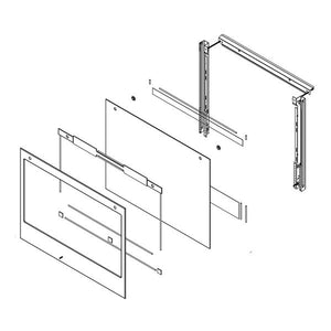 WHIRLPOOL W11457673 GLASS-DOOR (GENUINE OEM PART)
