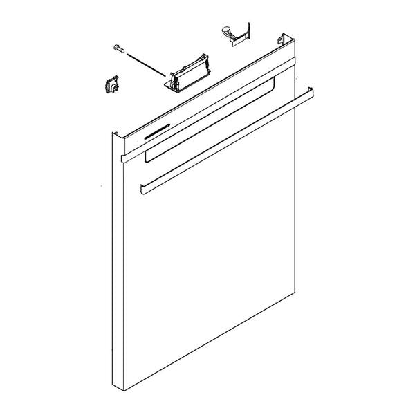 WHIRLPOOL W11461682 DISHWASHER DOOR OUTER PANEL ASSEMBLY (STAINLESS) (GENUINE OEM PART) - Parts Solution Group