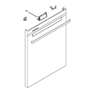 WHIRLPOOL W11461682 DISHWASHER DOOR OUTER PANEL ASSEMBLY (STAINLESS) (GENUINE OEM PART)