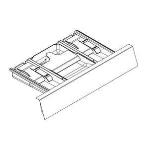 WHIRLPOOL W11550357 WASHER DISPENSER DRAWER ASSEMBLY (CHROME SHADOW) (GENUINE OEM PART)