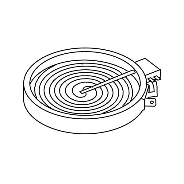 WHIRLPOOL W11563195 COOKTOP RADIANT ELEMENT 10-IN (GENUINE OEM PART)