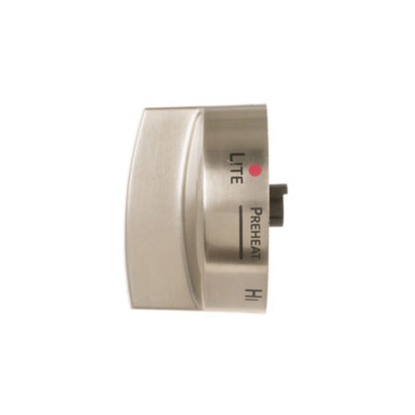 GE APPLIANCE WB03K10351 RANGE THERMOSTAT KNOB - STAINLESS STEEL (GENUINE OEM PART) - Parts Solution Group