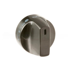 GE APPLIANCE WB03X31896 BRUSHED BLACK SS DOUBLE BURNER KNOB (GENUINE OEM PART)