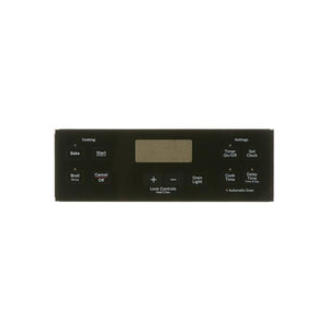 GE APPLIANCE WB07X20198 RANGE CONTROL PANEL - BLACK (GENUINE OEM PART)