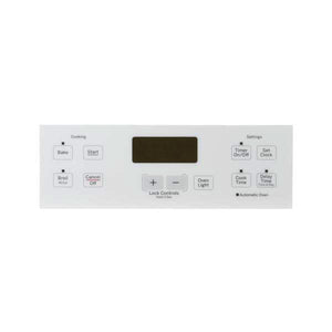GE APPLIANCE WB07X20279 RANGE CONTROL PANEL (WHITE) (GENUINE OEM PART)