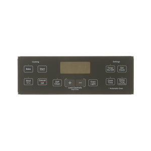 GE APPLIANCE WB07X20323 RANGE CONTROL PANEL (BLACK) (GENUINE OEM PART)