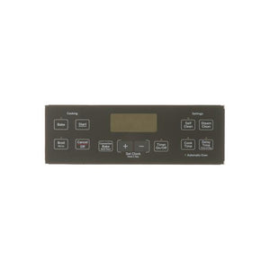 GE APPLIANCE WB07X20326 RANGE CONTROL PANEL - BLACK (GENUINE OEM PART)