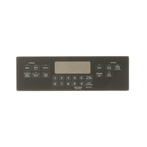 GE APPLIANCE WB07X20573 RANGE CONTROL PANEL - BLACK (GENUINE OEM PART) - Parts Solution Group