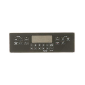 GE APPLIANCE WB07X20573 RANGE CONTROL PANEL - BLACK (GENUINE OEM PART)