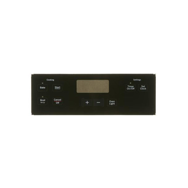 GE APPLIANCE WB07X21373 RANGE CONTROL OVERLAY - BLACK (GENUINE OEM PART) - Parts Solution Group