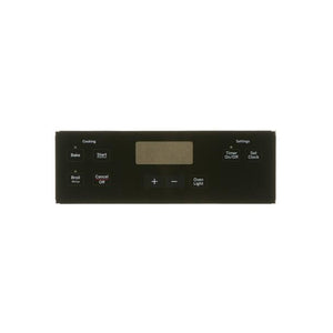GE APPLIANCE WB07X21373 RANGE CONTROL OVERLAY - BLACK (GENUINE OEM PART)