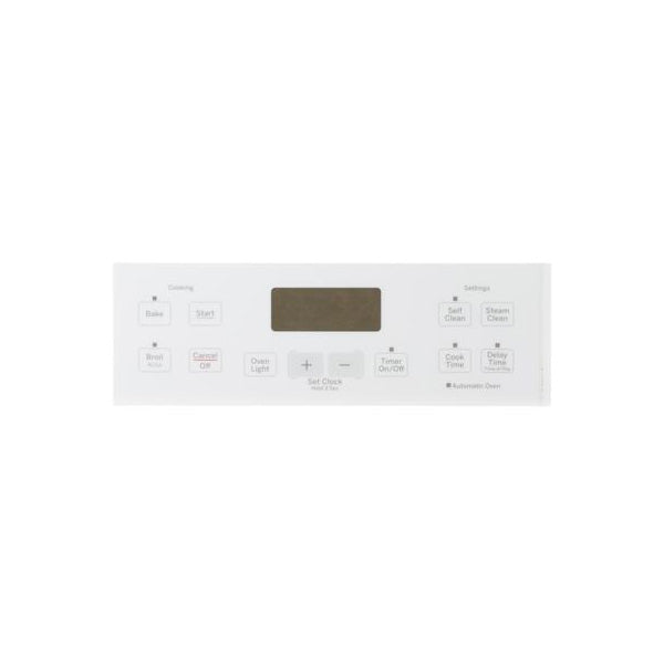GE APPLIANCE WB07X21440 RANGE CONTROL PANEL - WHITE (GENUINE OEM PART) - Parts Solution Group