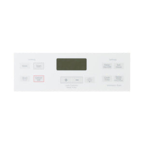 GE APPLIANCE WB07X22662 RANGE CONTROL PANEL - WHITE (GENUINE OEM PART)