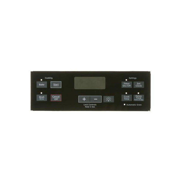 GE APPLIANCE WB07X22681 RANGE CONTROL PANEL - BLACK (GENUINE OEM PART) - Parts Solution Group