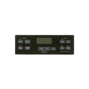 GE APPLIANCE WB07X22681 RANGE CONTROL PANEL - BLACK (GENUINE OEM PART)